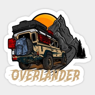 Creme Land Rover Defender Adventure Seeker Sticker